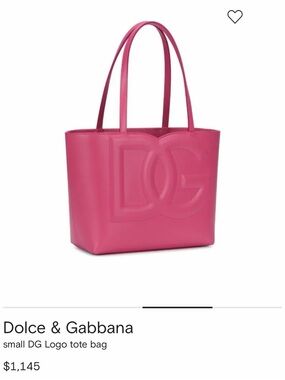 Dolce & Gabbana Pink Logo Tote